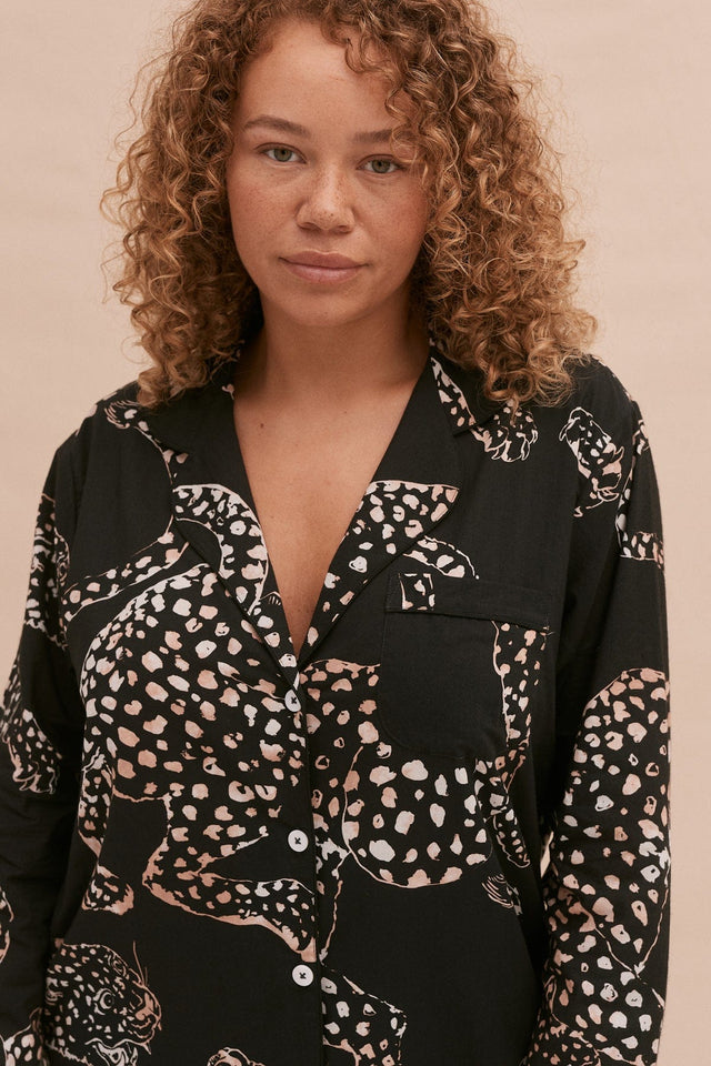Signature Pyjama Set The Jag Print Navy