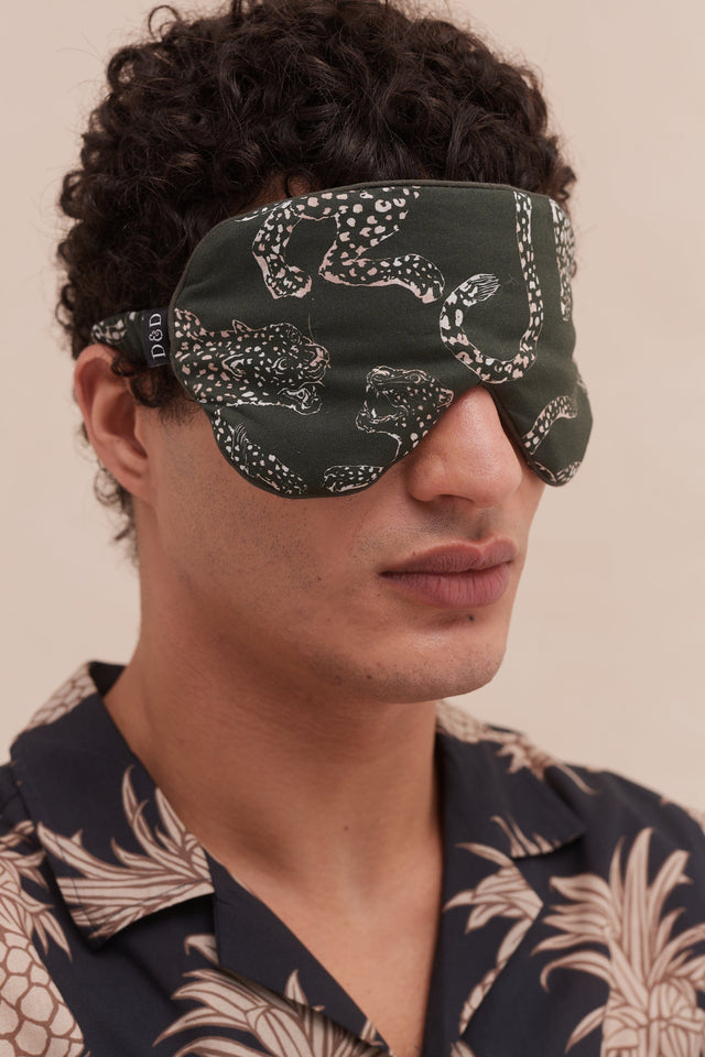 Men’s Eye Mask The Jag Print Green