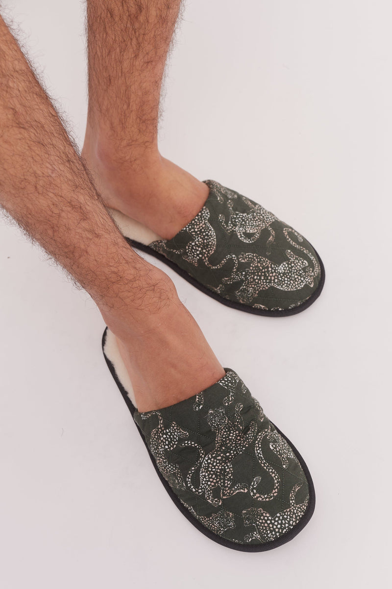 Men's Slippers The Jag Print Green