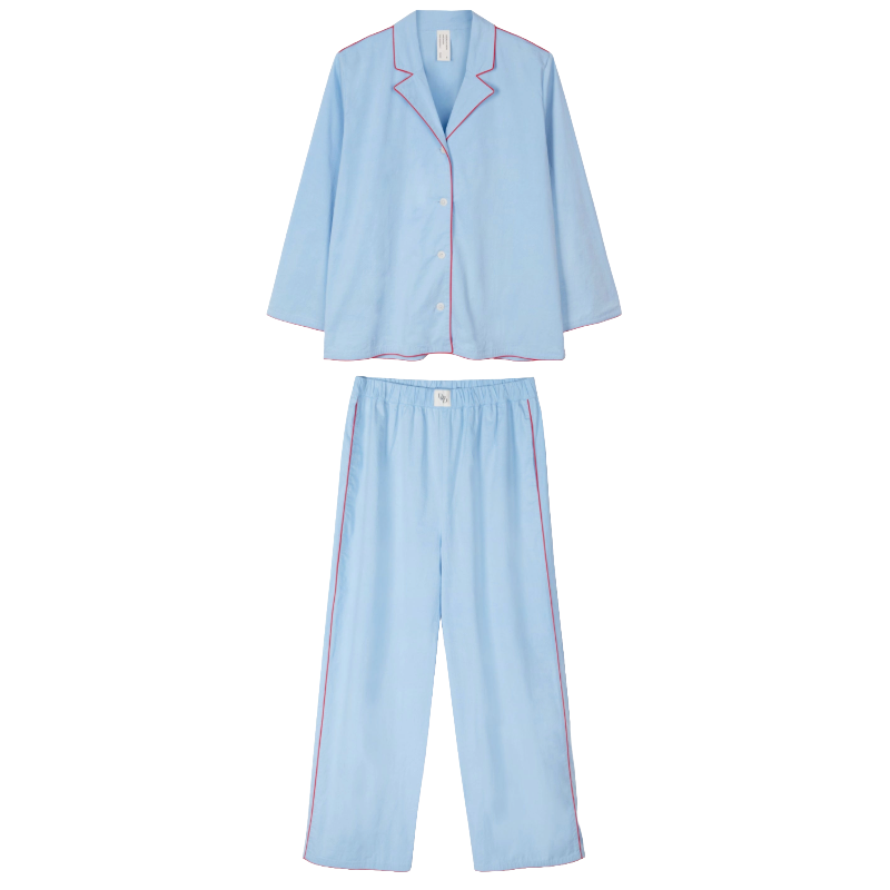 402 Long Pyjama Set Blue