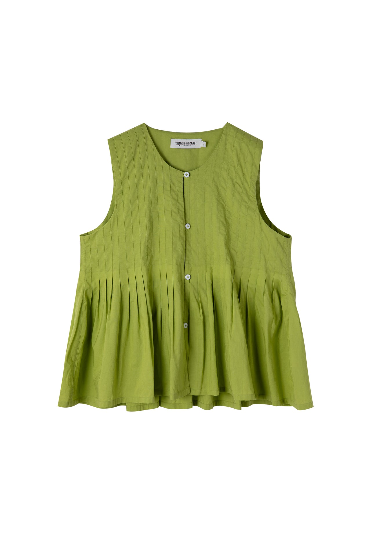 Pleated Cami Top Lime
