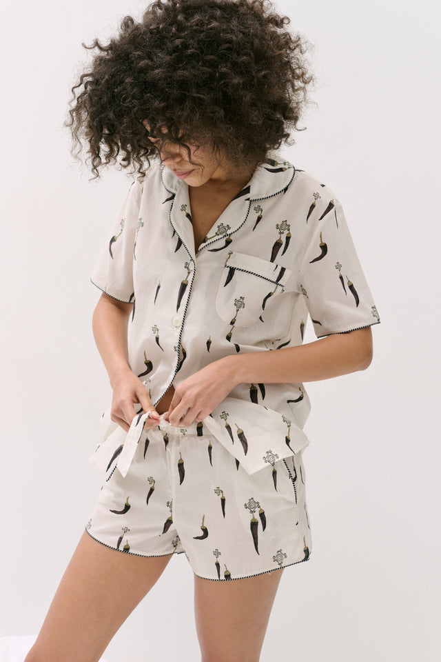 Short Pyjama Set Picante Cream