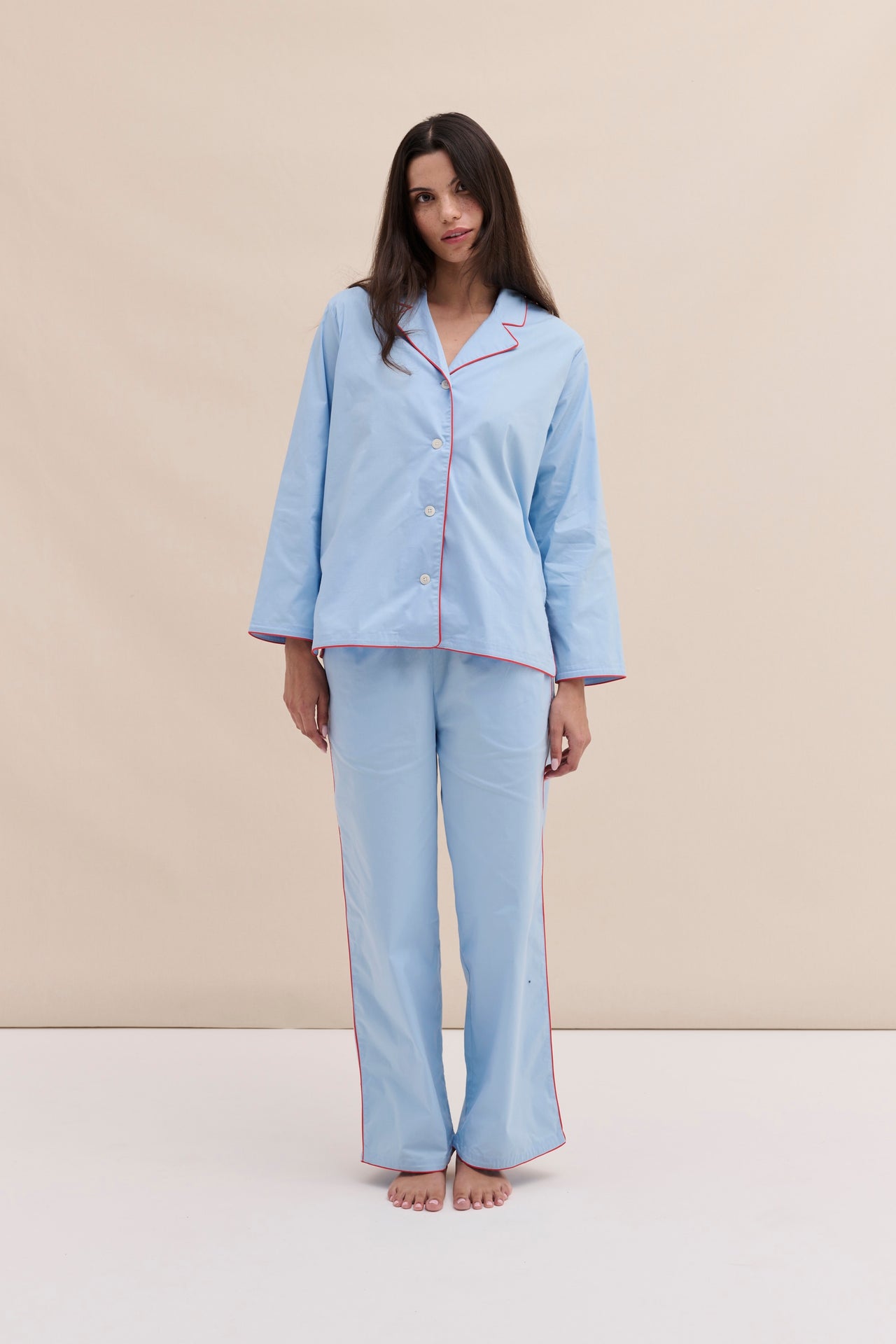 402 Long Pyjama Set Blue