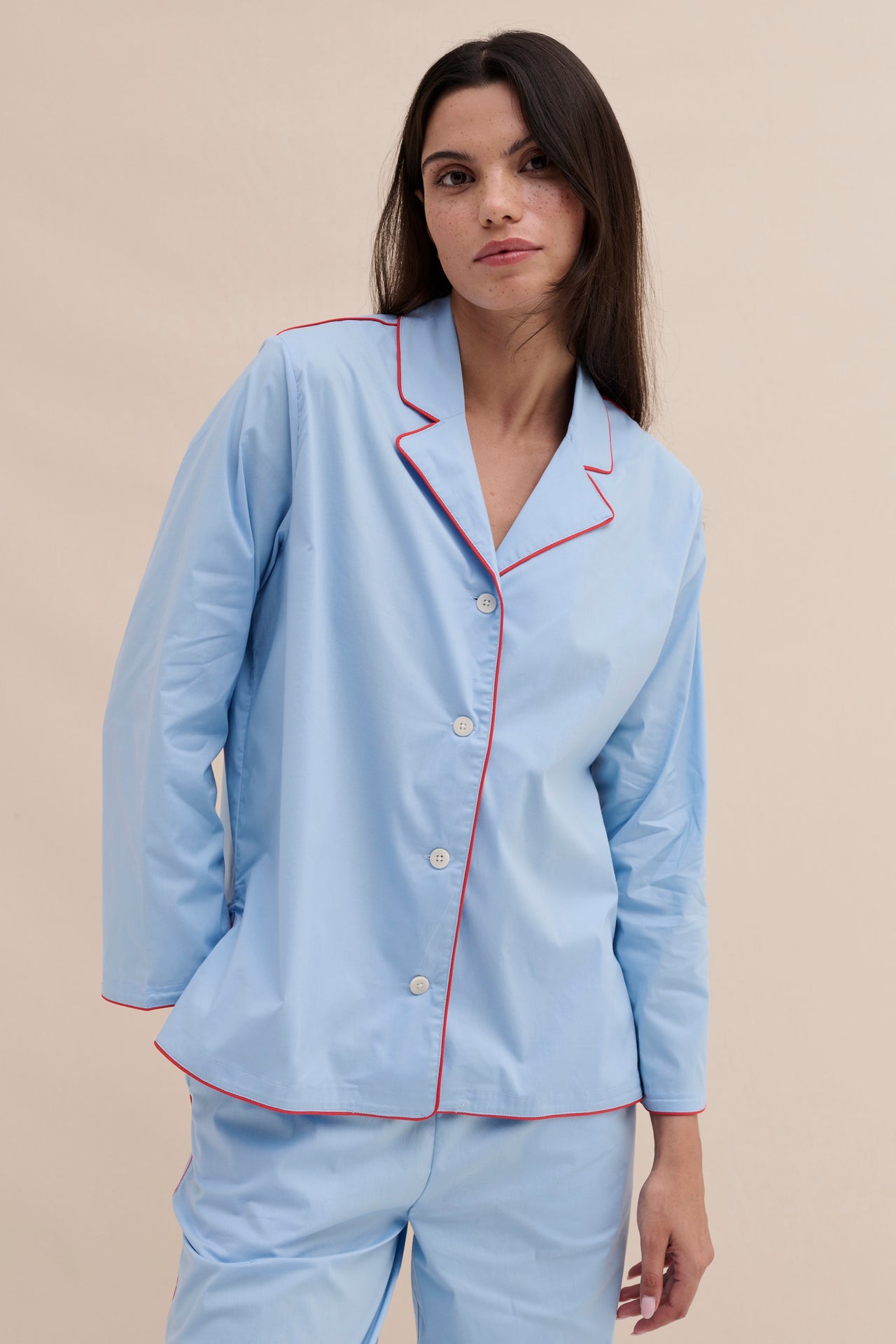 402 Long Pyjama Set Blue