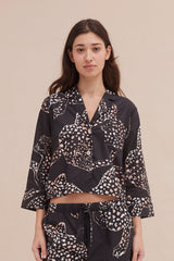 Boxy Shirt The Jag Print Navy