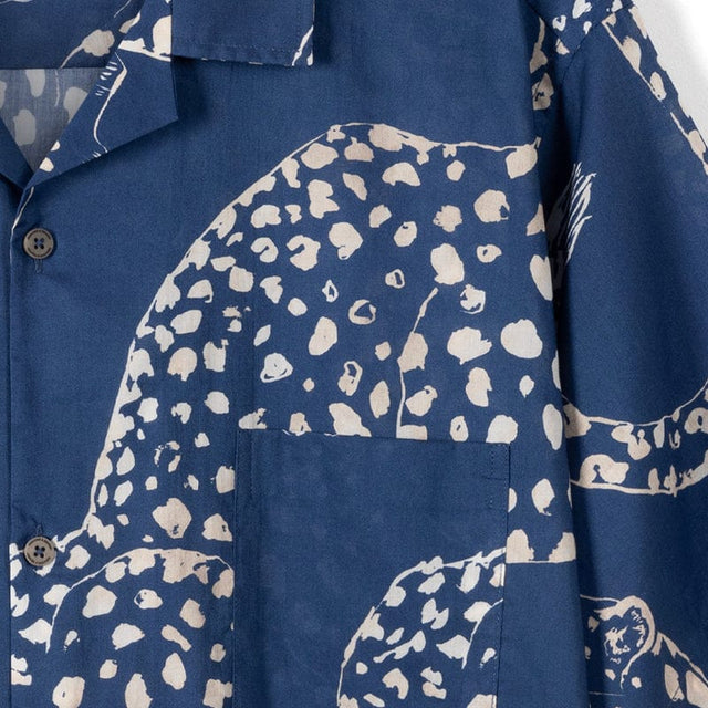 Men’s Cuban Pyjama Set The Jag Print Blue