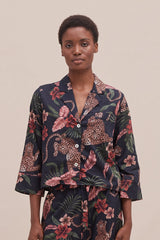 Boxy Shirt Soleia Leopard Print Multi